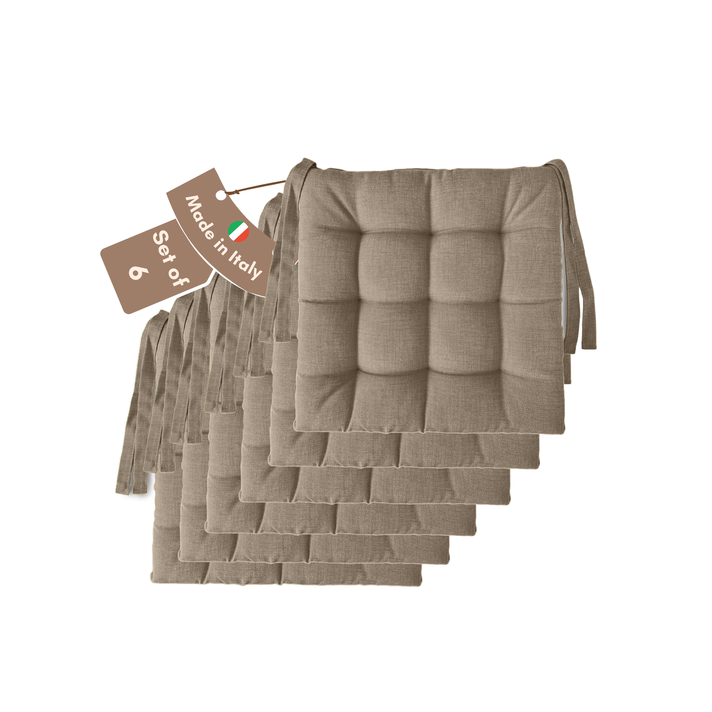 Cuscini copri sedie da cucina beige - Linea Rome