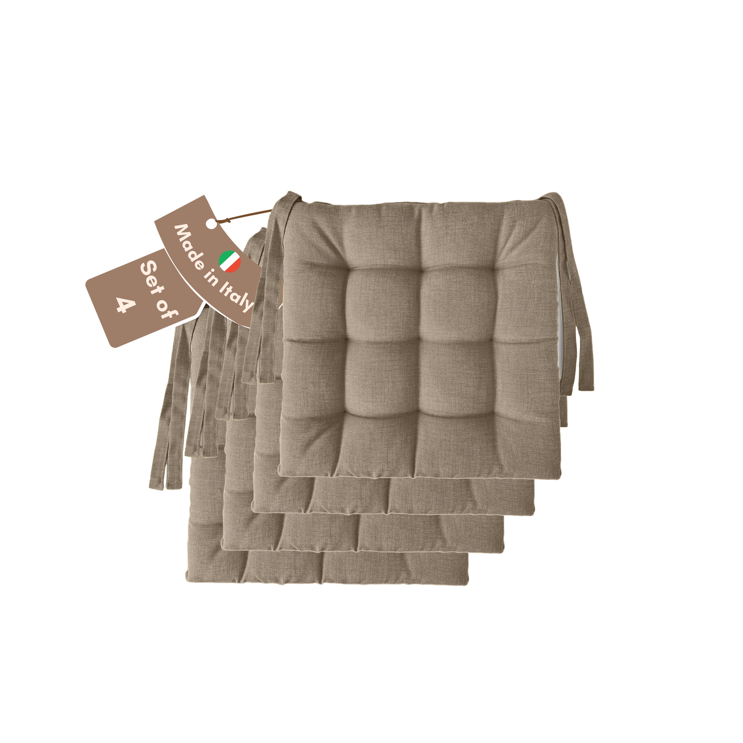 Cuscini copri sedie da cucina beige - Linea Rome