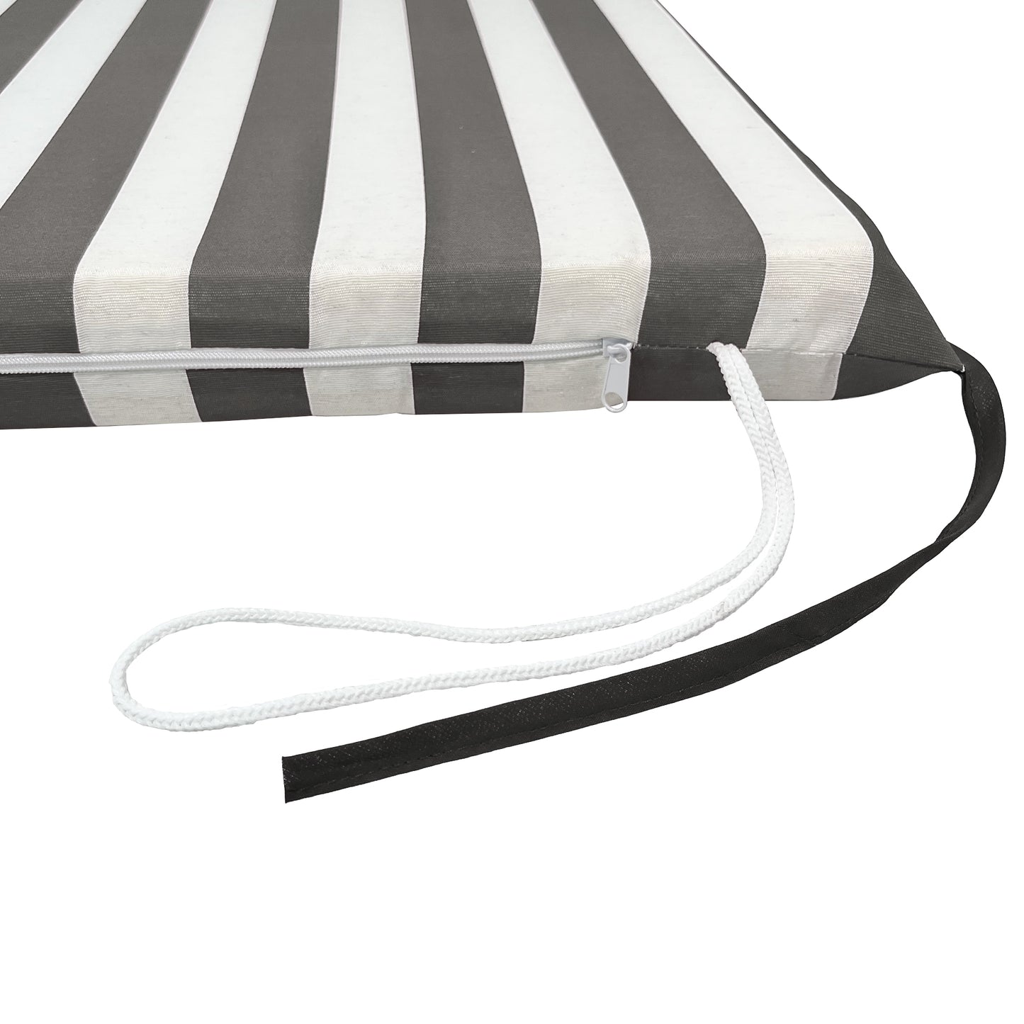 Cuscino grigio per dondolo da giardino - linea fasciato