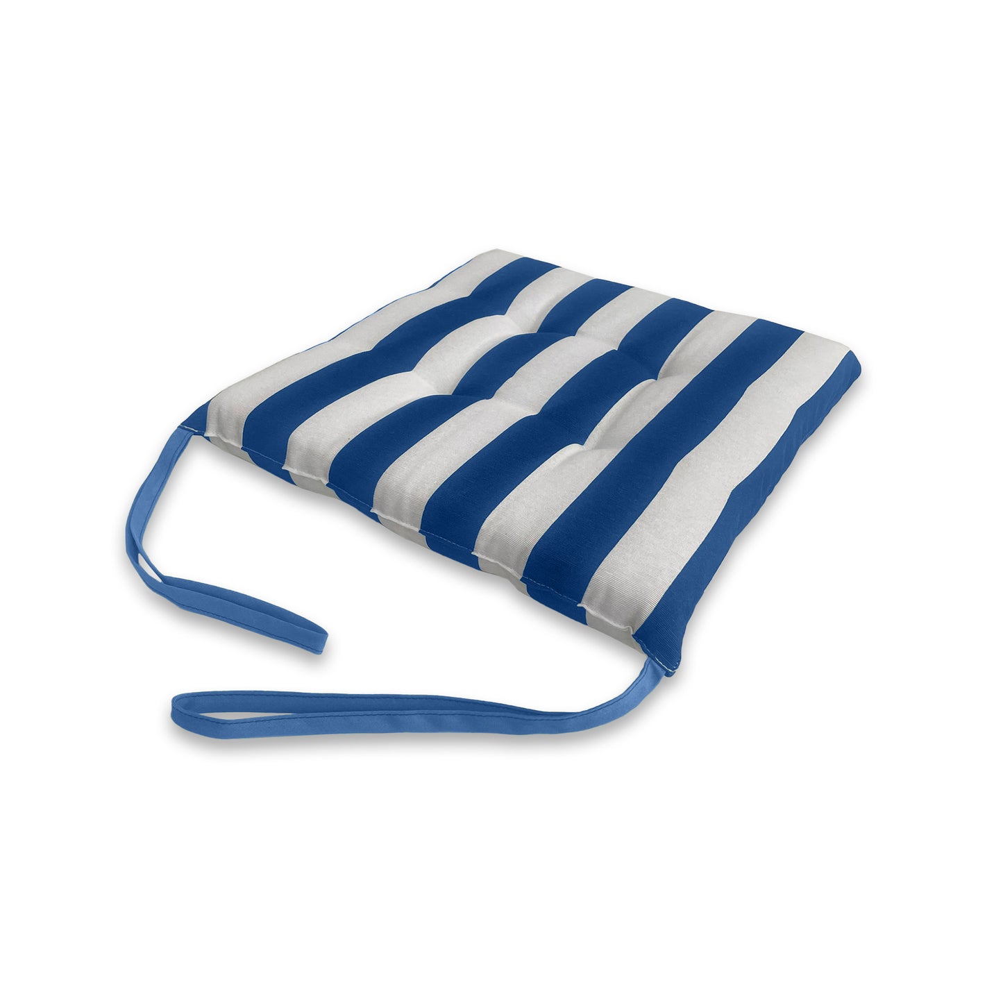 Set 6 cuscini Copri Sedie trapuntati Bianco e Blu - Linea Capri
