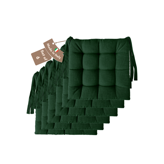 Cuscini copri sedie da cucina verde - Linea Rome