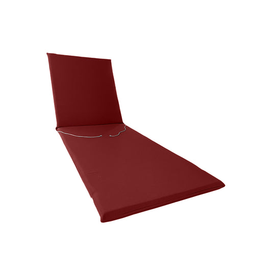 Cuscino bordeaux antimacchia per lettino prendisole - linea arena