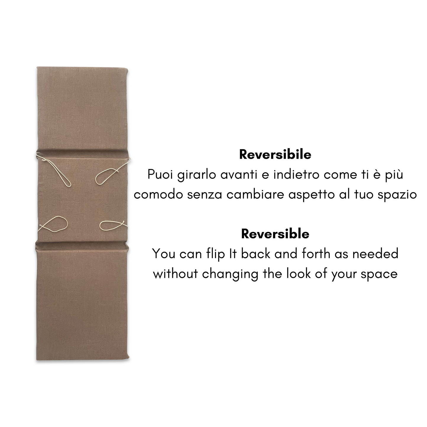 Cuscino per lettino prendisole linea 3 pezzi - Beige