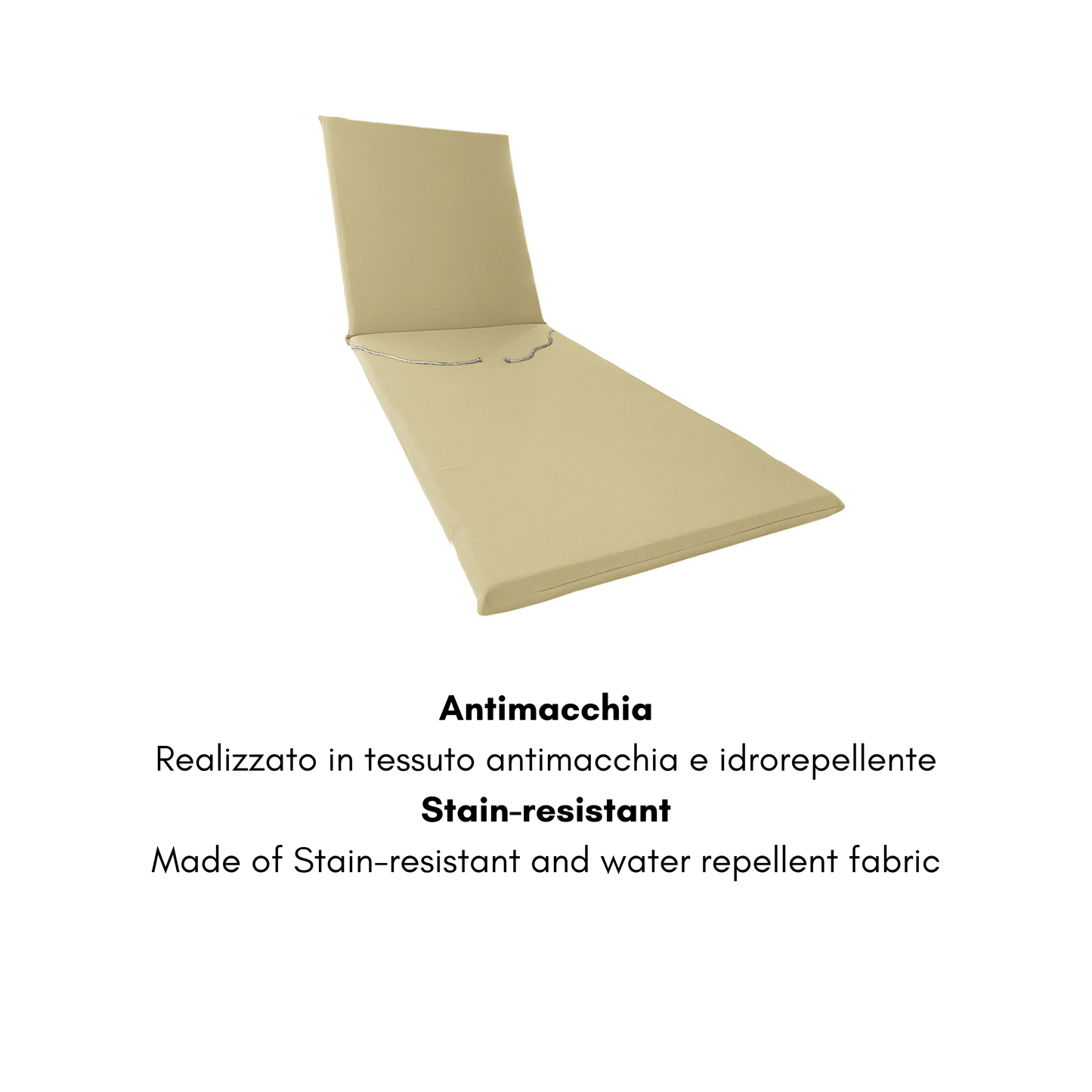 Cuscino panna antimacchia per lettino prendisole - linea arena