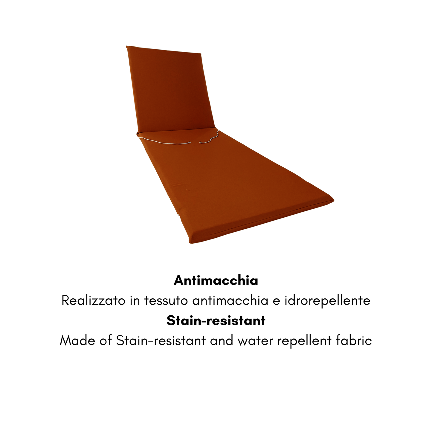 Cuscino Terracotta antimacchia per lettino prendisole - linea arena