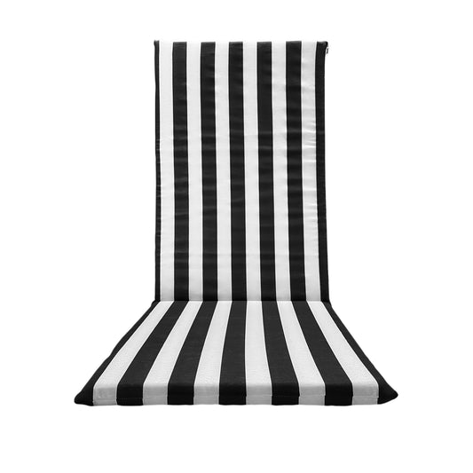 Cuscino Nero Per Sedia Sdraio da Giardino - Linea fasciato