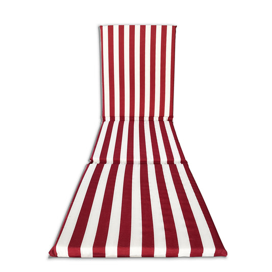 Cuscino bordeaux 3 pezzi per lettino prendisole - linea fasciato