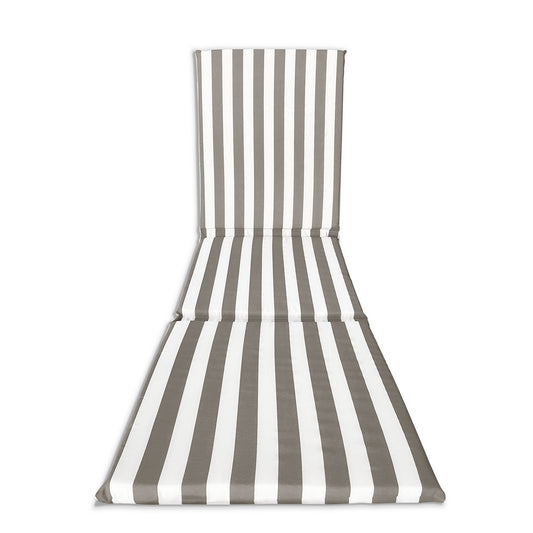 Cuscino grigio 3 pezzi per lettino prendisole - linea fasciato