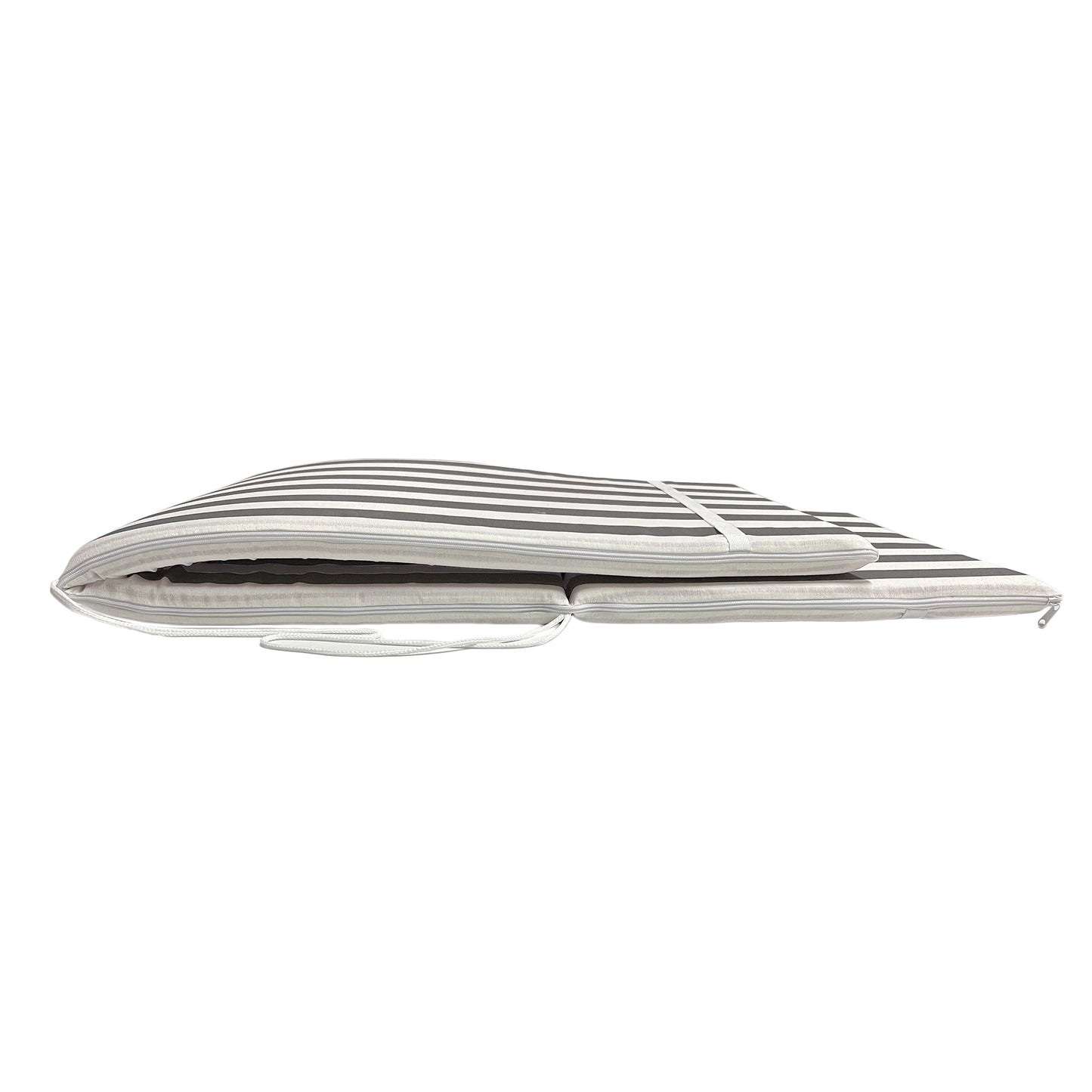 Cuscino fasciato Grigio per Sdraio mare 165x50 cm - Prolunga