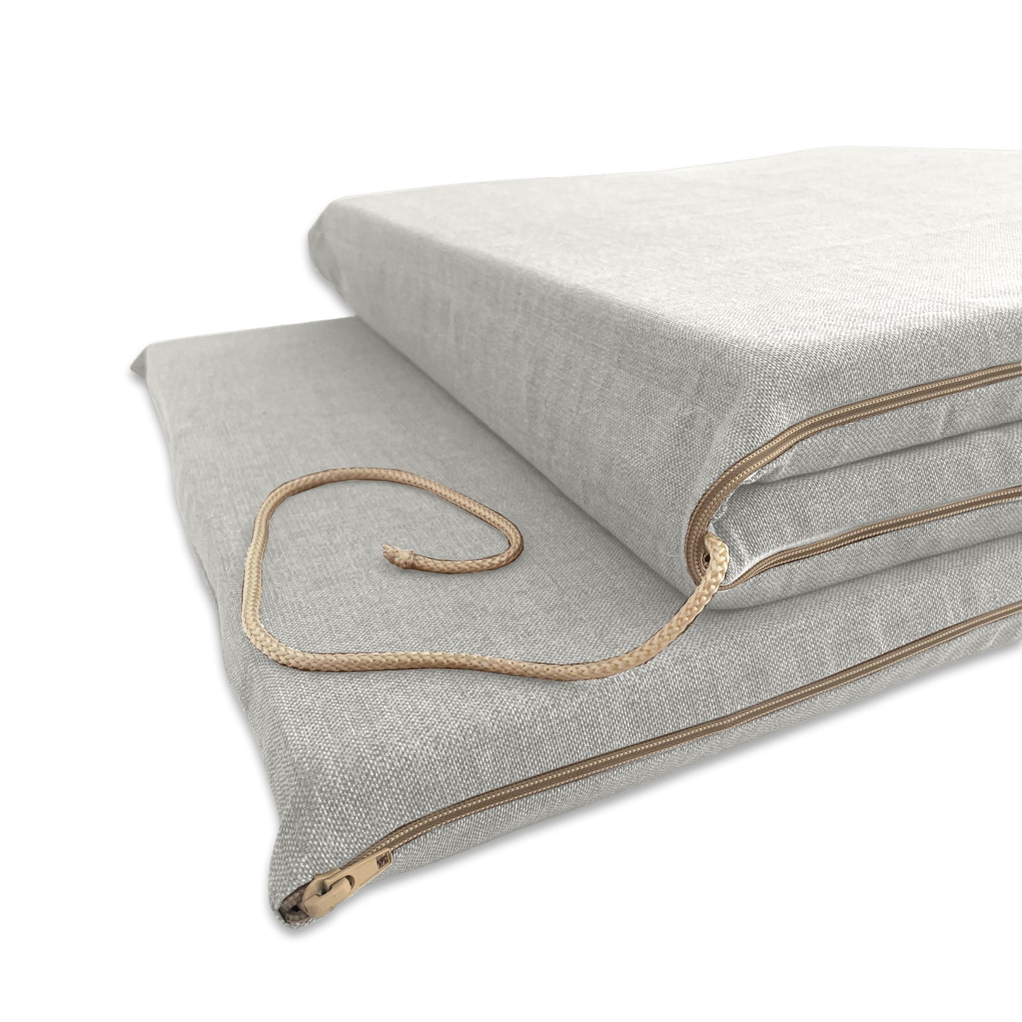 Cuscino per lettino prendisole linea 3 pezzi - Grigio chiaro