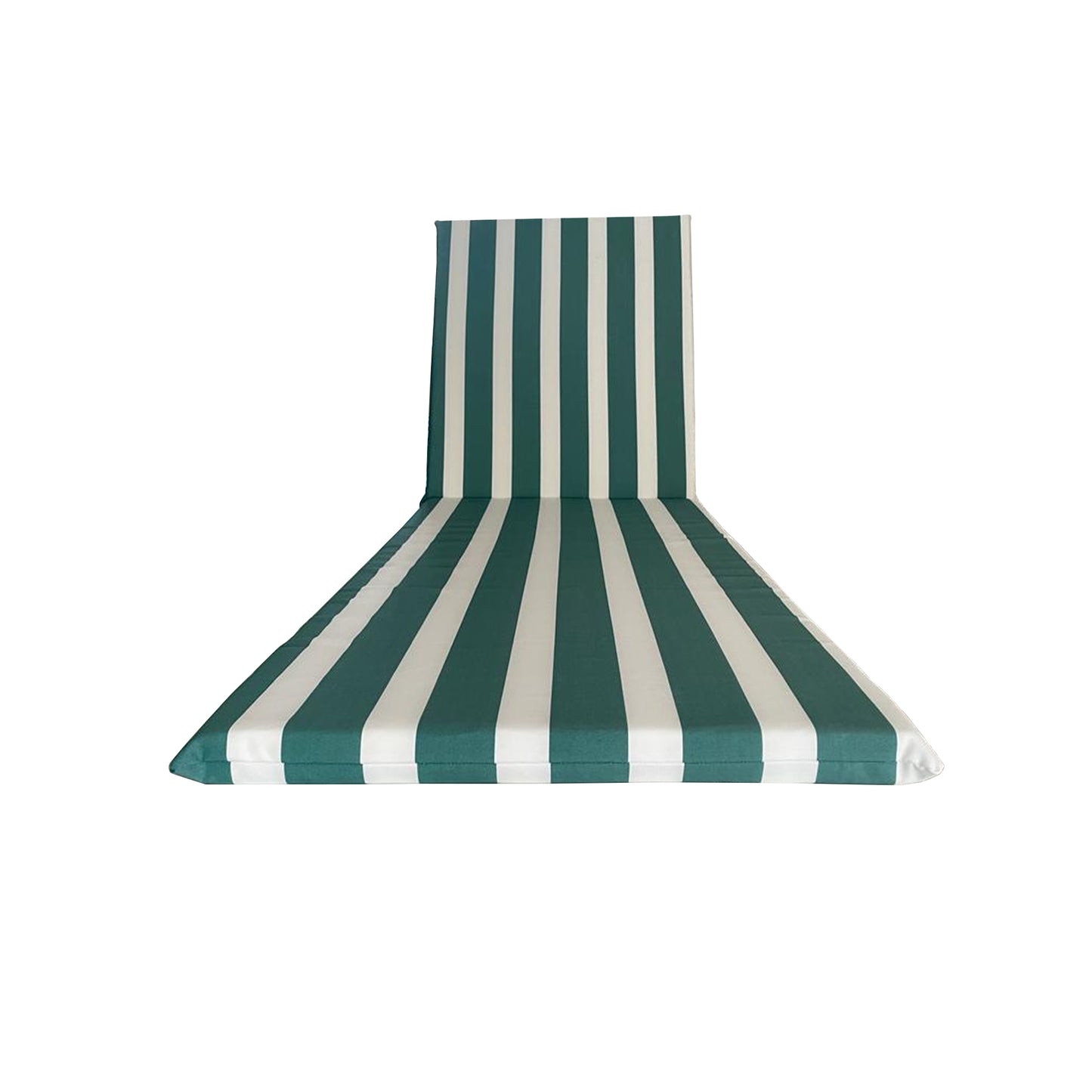 Cuscino verde fasciato per lettino prendisole - Poliestere impermeabile