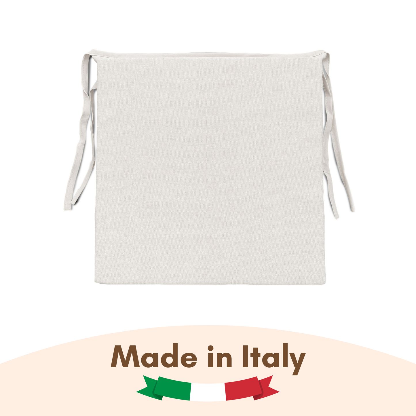 6 cuscini copri sedie da cucina Naturale - Linea Sidney