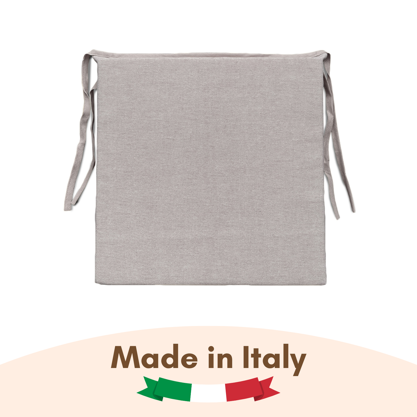 6 cuscini copri sedie da cucina grigio chiaro - Linea Sidney