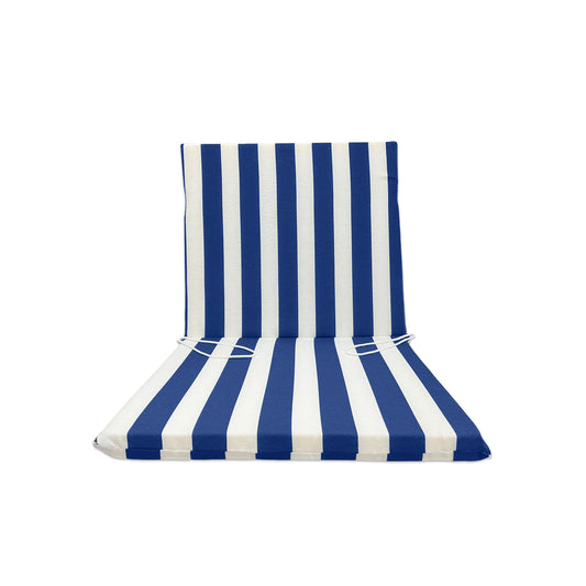Cuscino per Sdraio Mare Schienale basso Blu - Linea Fasciato