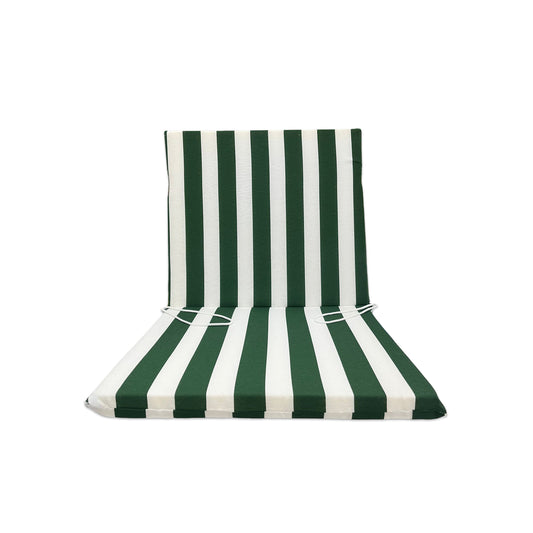Cuscino per Sdraio Mare Schienale basso Verde - Linea Fasciato