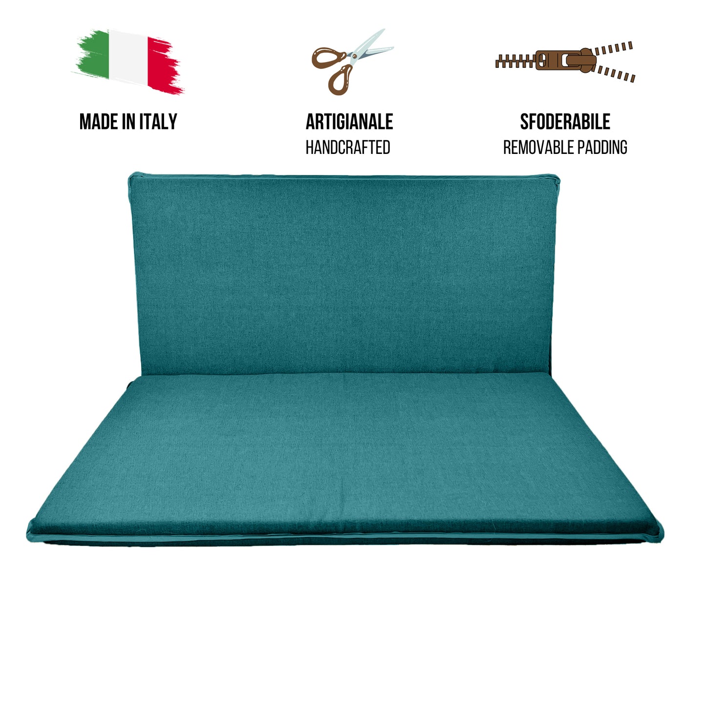 Cuscino petrolio per dondolo da giardino - linea unito