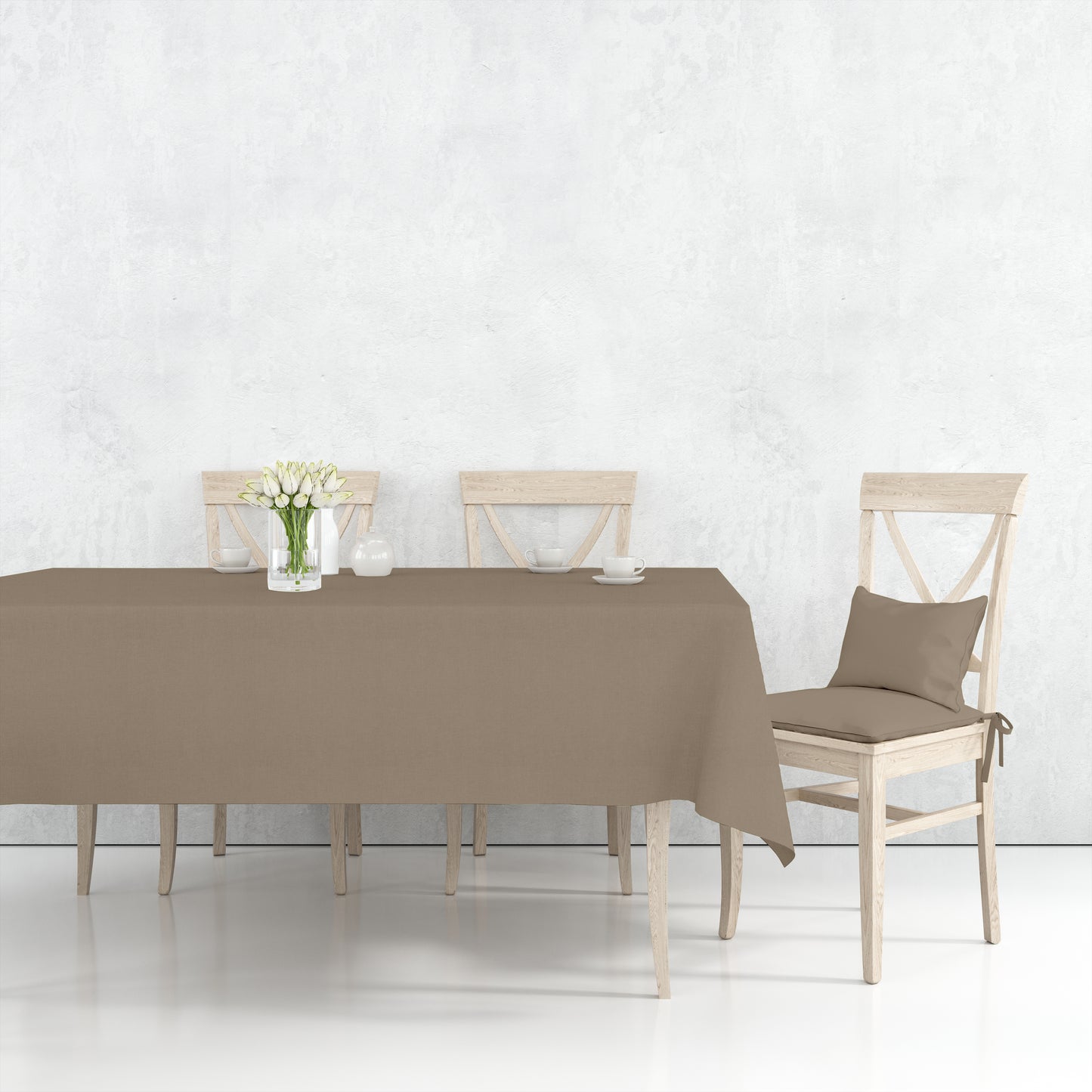 Tovaglia per Tavola da 4 a 14 posti - Beige