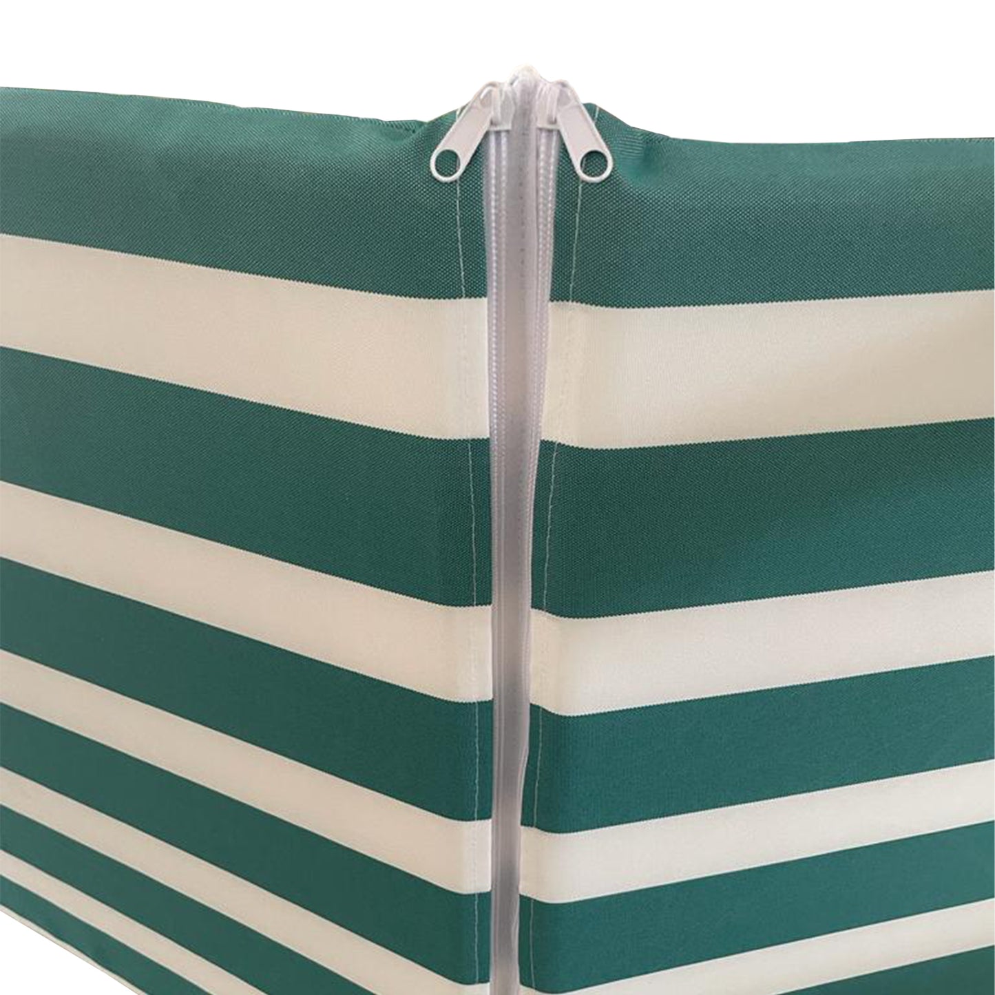 Cuscino verde fasciato per lettino prendisole - Poliestere impermeabile