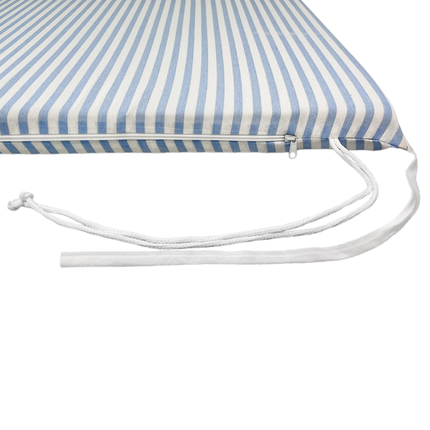 Cuscino azzurro per dondolo da giardino - linea fasciato