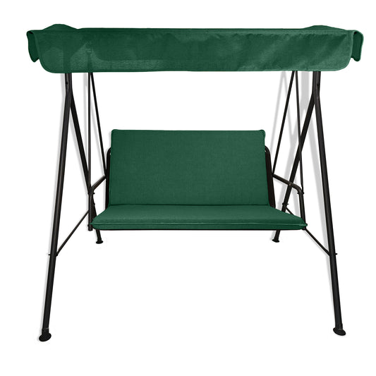 Cuscino verde per dondolo da giardino - linea unito