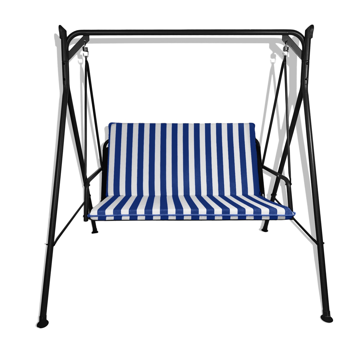 Cuscino blu per dondolo da giardino - linea fasciato