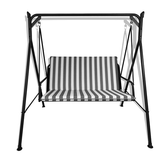 Cuscino grigio per dondolo da giardino - linea fasciato
