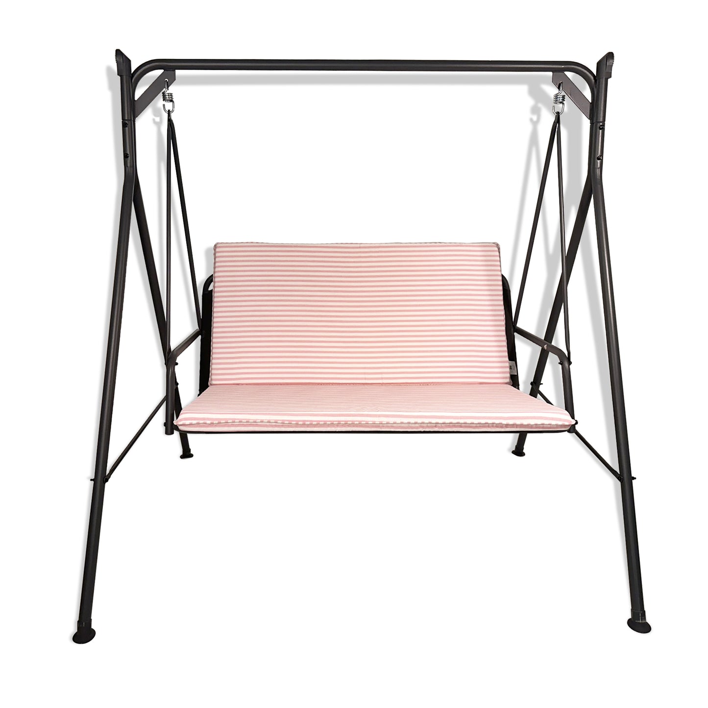 Cuscino rosa per dondolo da giardino - linea fasciato