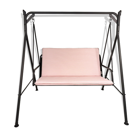Cuscino rosa per dondolo da giardino - linea fasciato