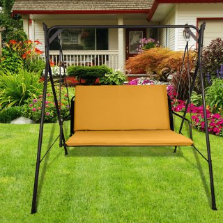 Cuscino senape per dondolo da giardino - linea arena