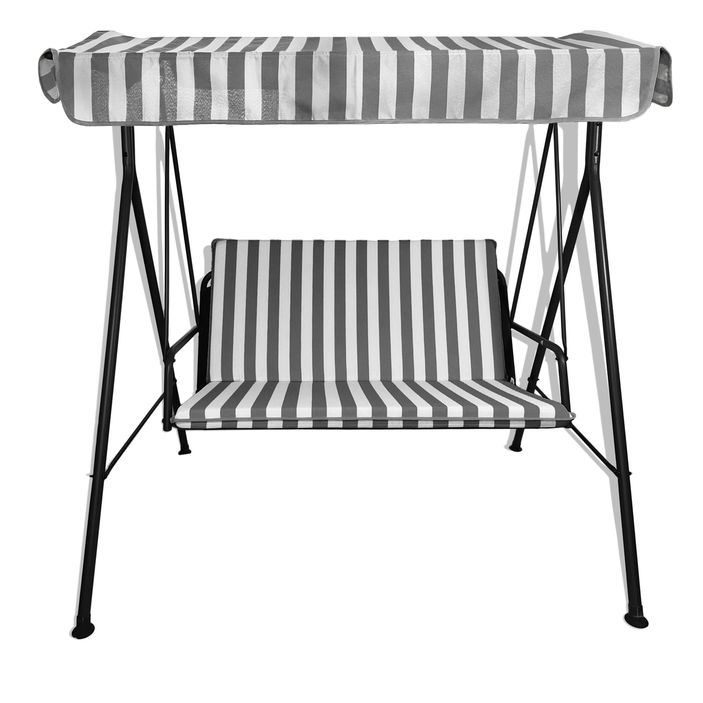 Cuscino grigio per dondolo da giardino - linea fasciato