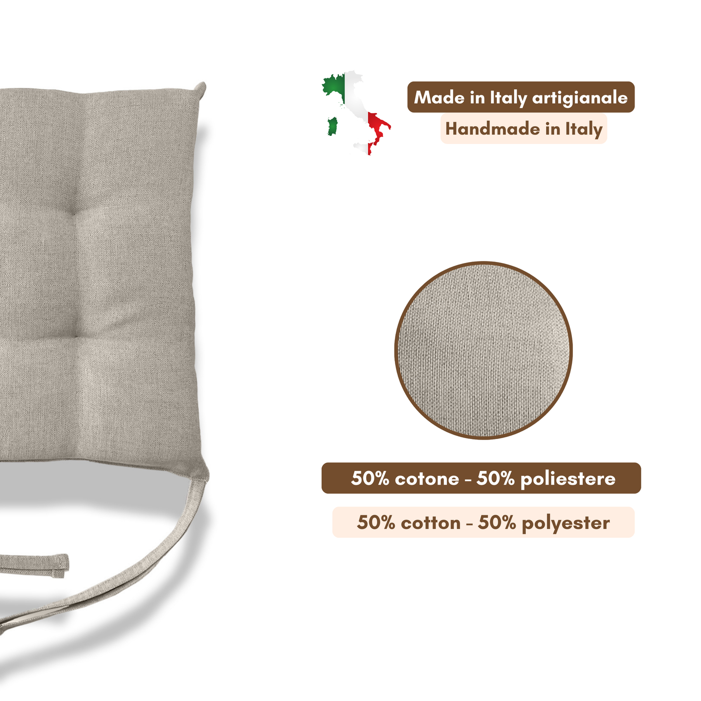 Cuscini copri sedie da cucina Argilla - Linea Venezia
