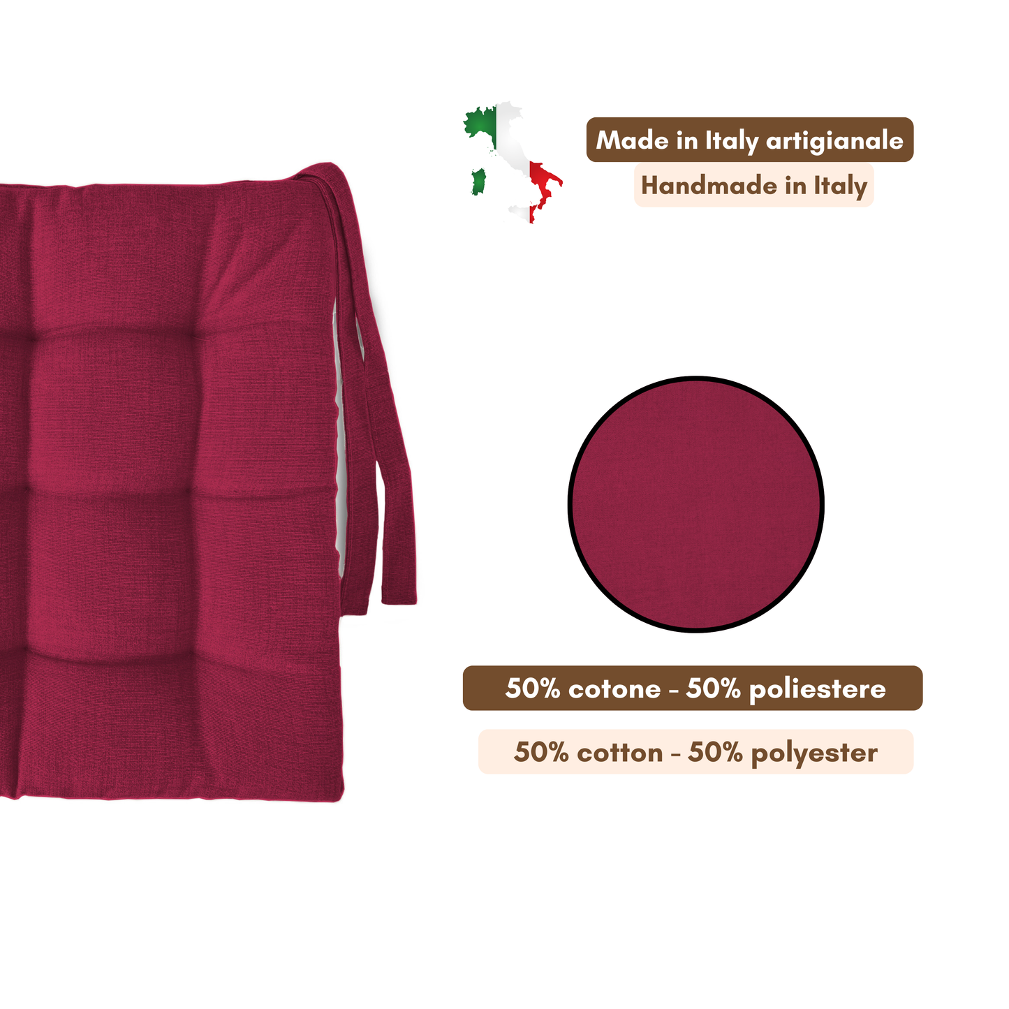 Cuscini copri sedie da cucina fucsia - Linea Rome