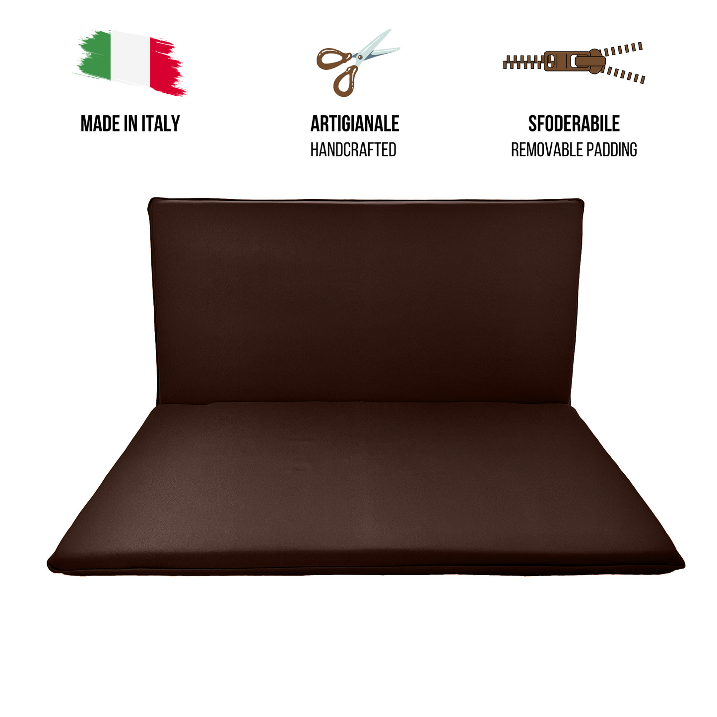 Cuscino marrone per dondolo da giardino - linea arena