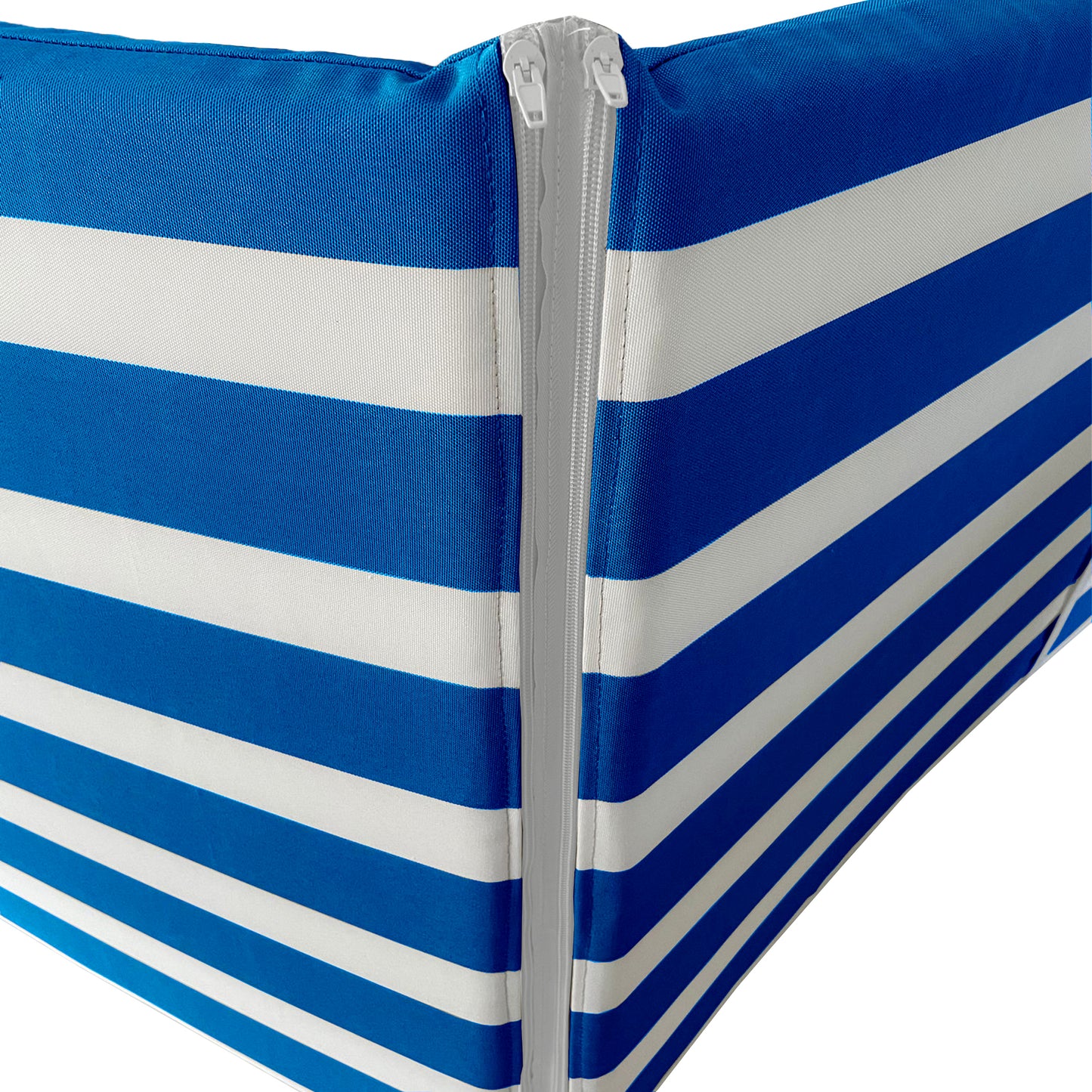 Cuscino blu fasciato per lettino prendisole - Poliestere impermeabile