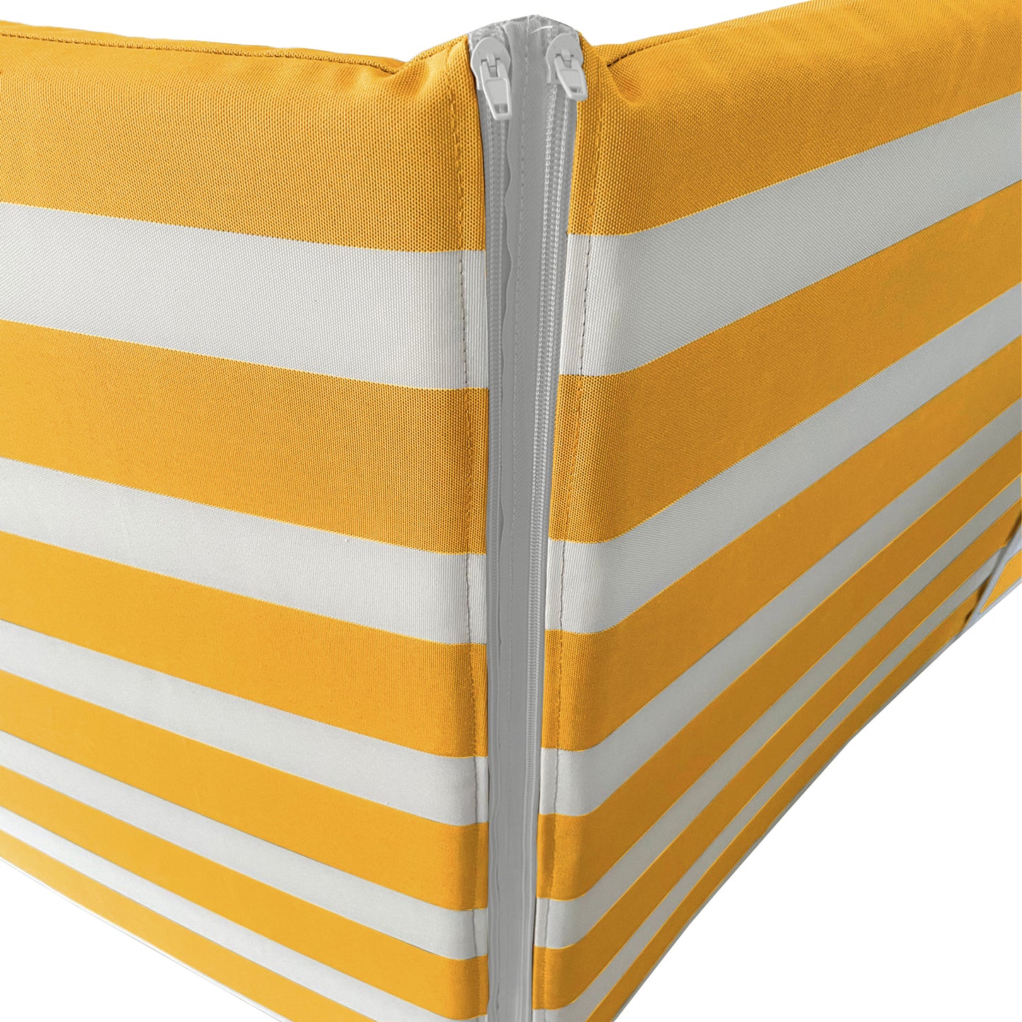 Cuscino Giallo fasciato per lettino prendisole - Poliestere impermeabile