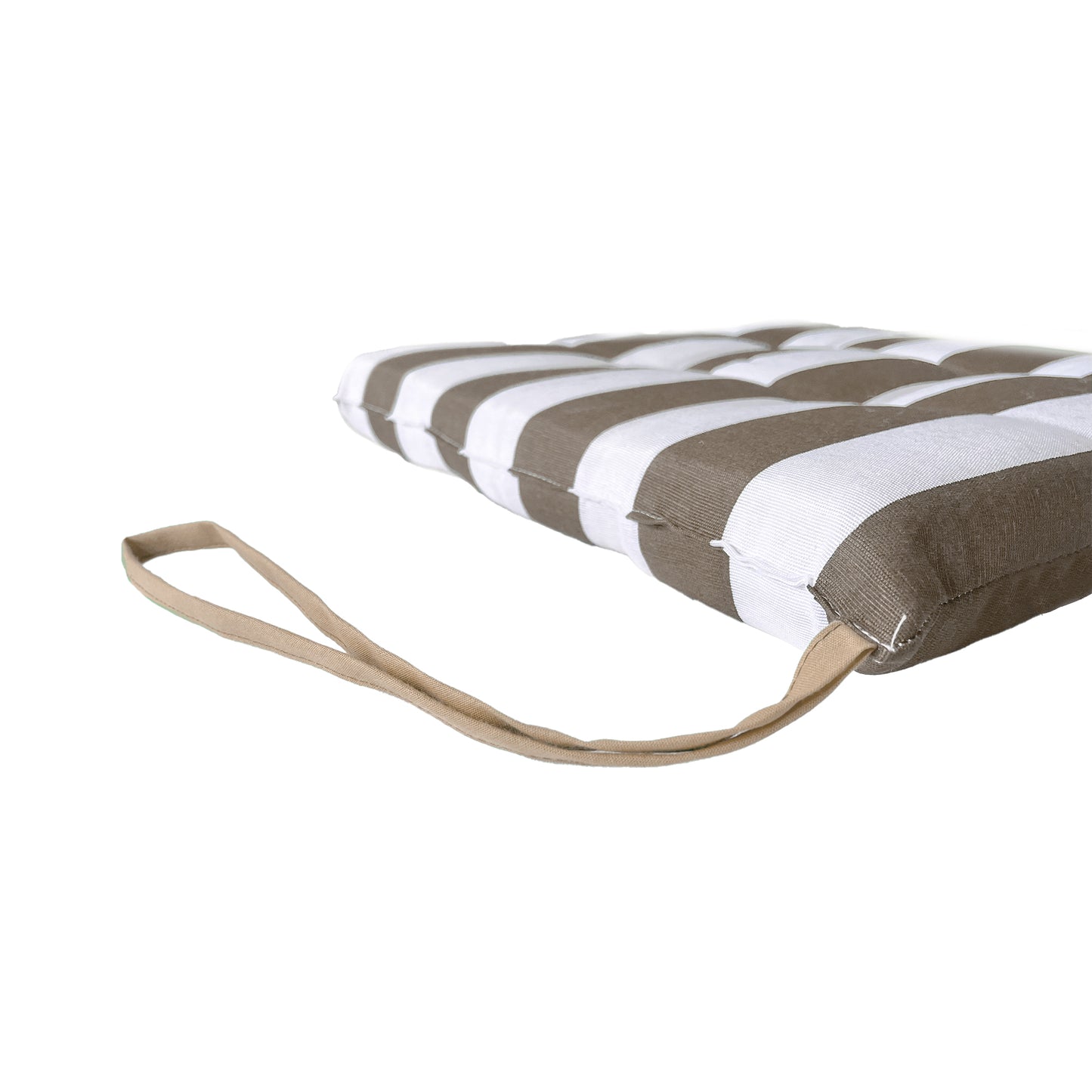 Set 6 cuscini Copri Sedie trapuntati Bianco e Beige - Linea Capri