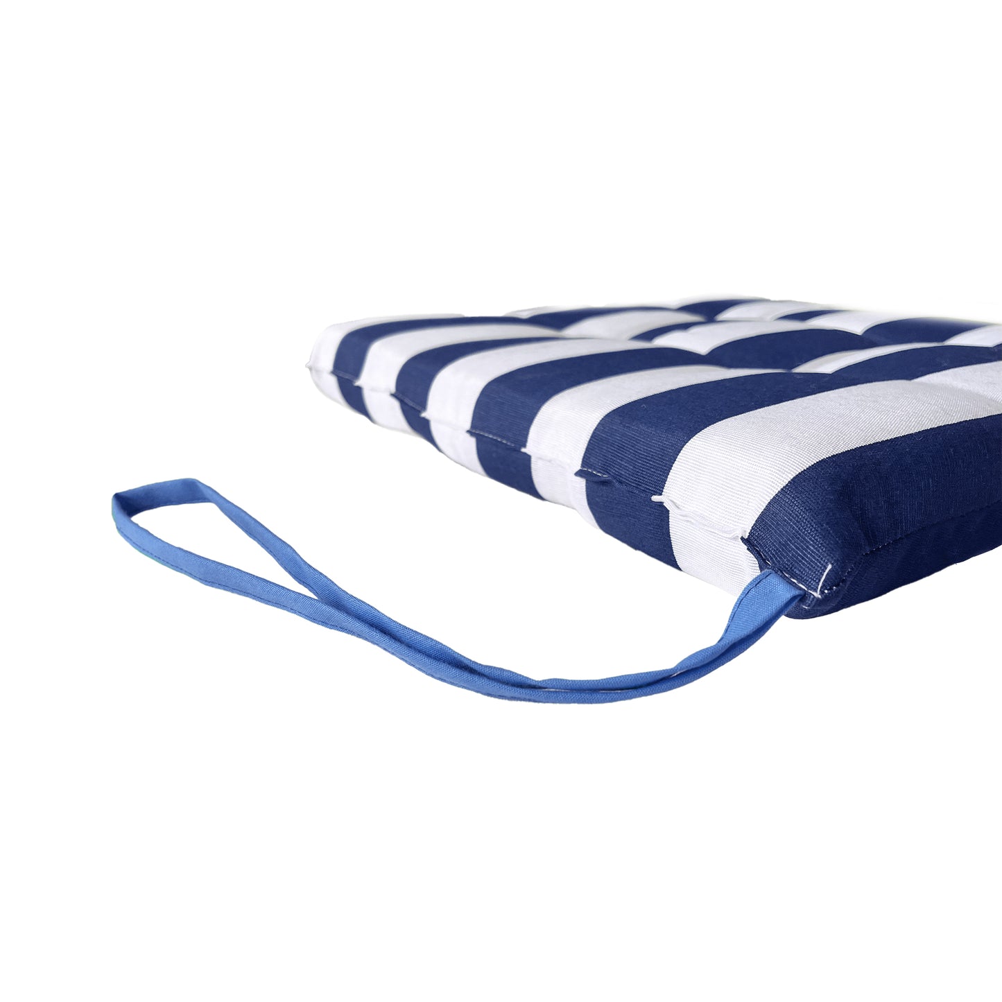 Set 6 cuscini Copri Sedie trapuntati Bianco e Blu - Linea Capri