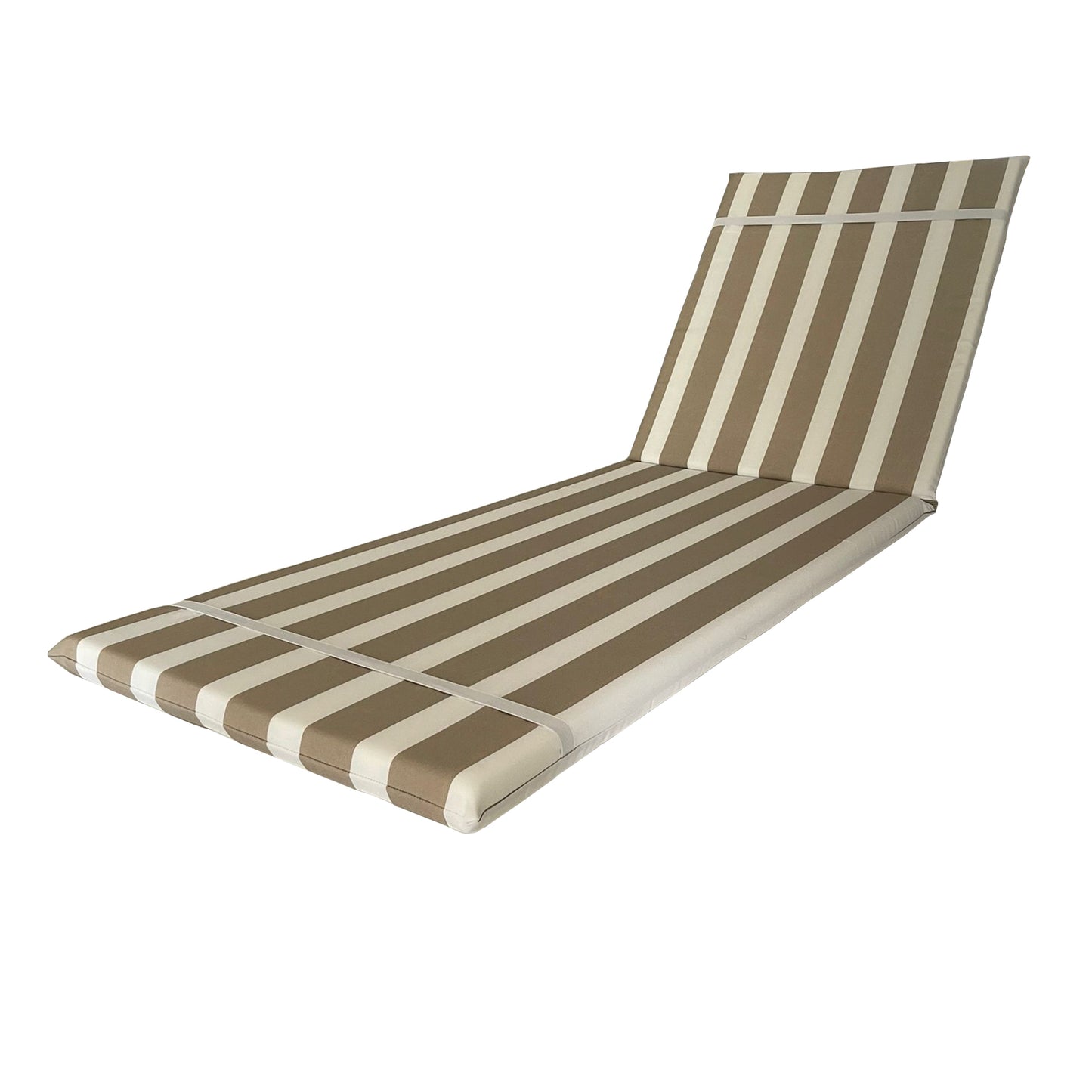 Cuscino Beige fasciato per lettino prendisole - Poliestere impermeabile