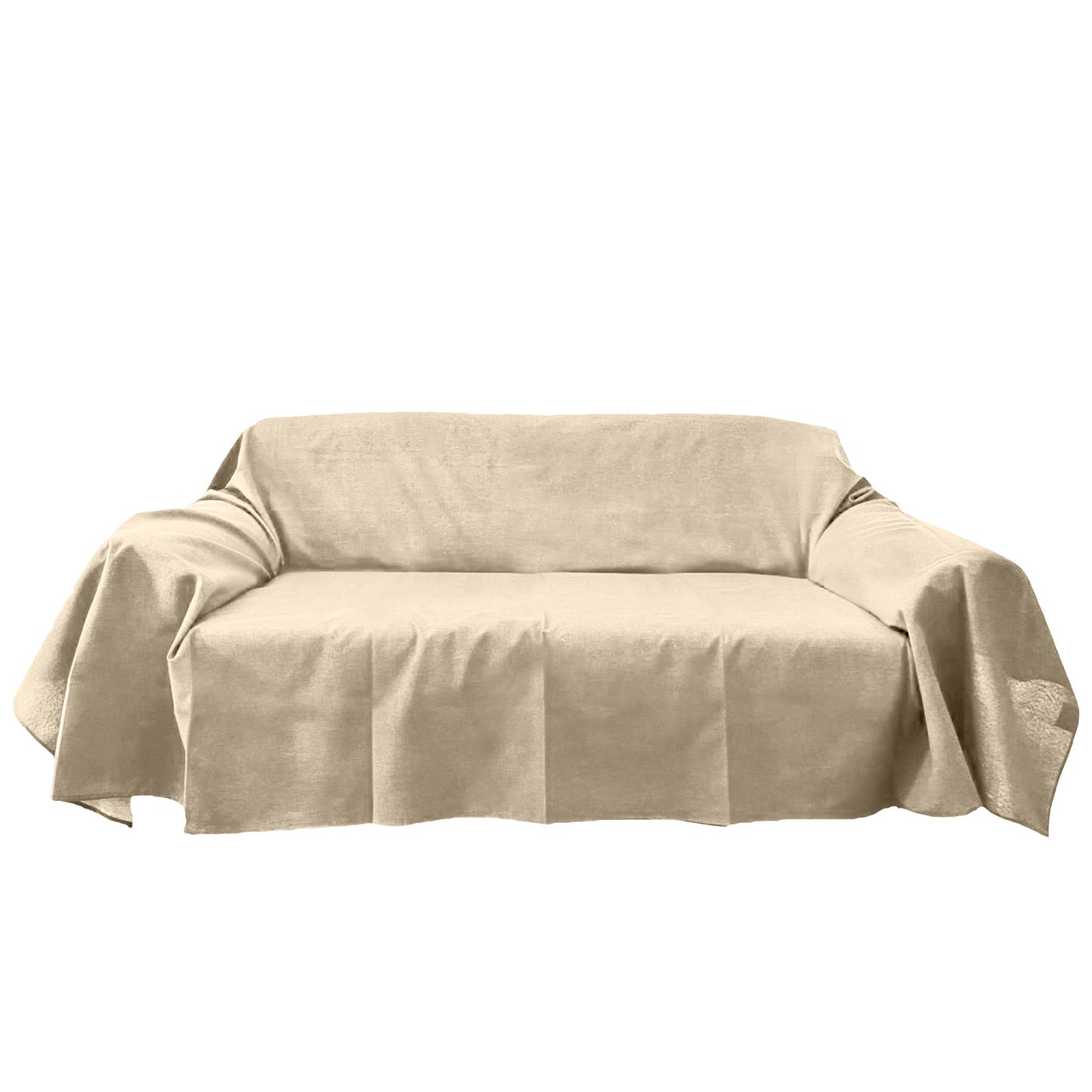 Telo arredo multiuso avorio - copridivano made in Italy