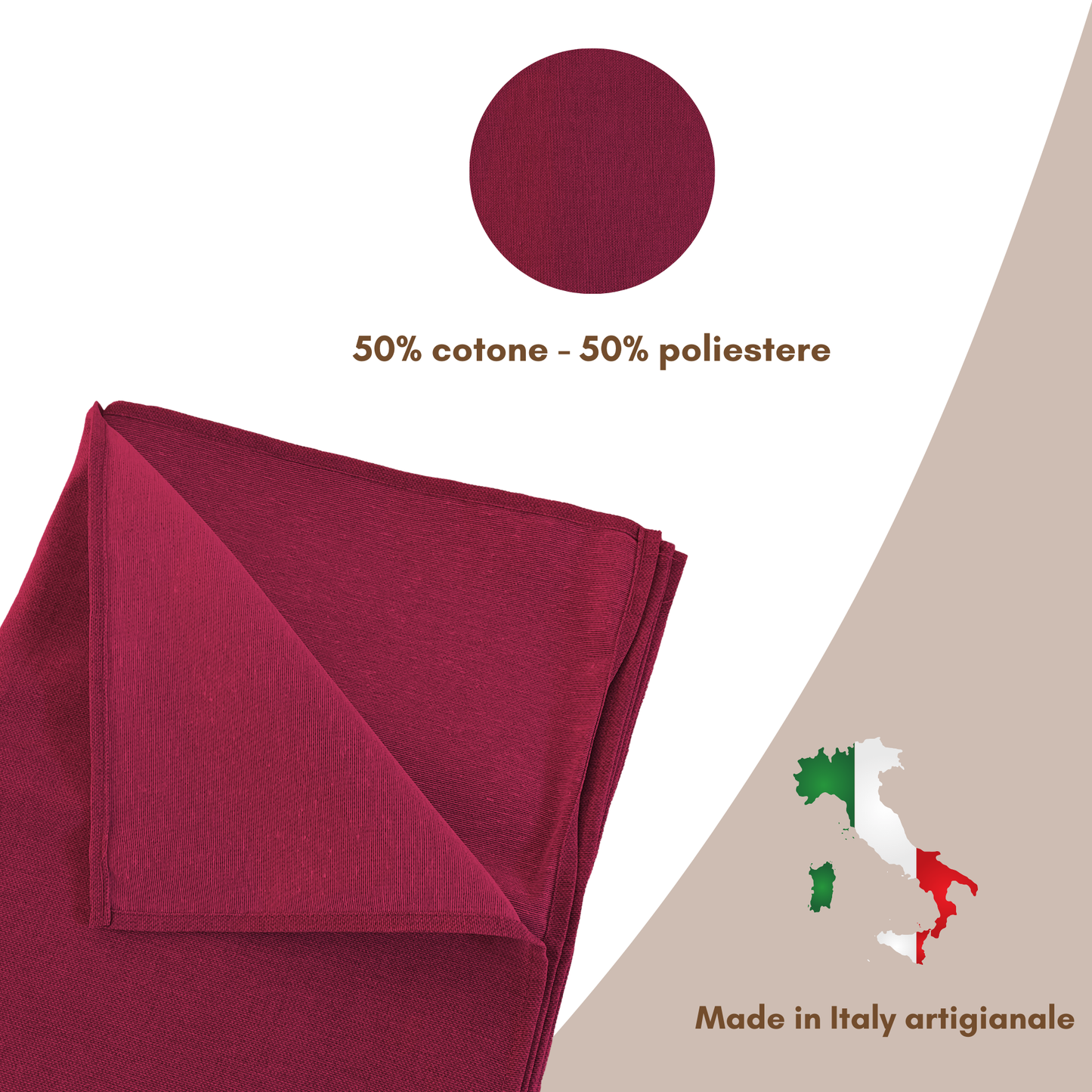 Telo arredo multiuso fucsia - copridivano made in Italy