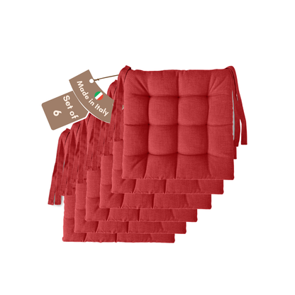 Cuscini copri sedie da cucina rosso - Linea Rome