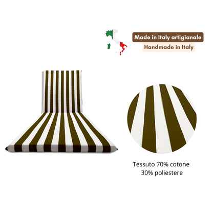 Cuscino marrone per lettino prendisole - linea fasciato