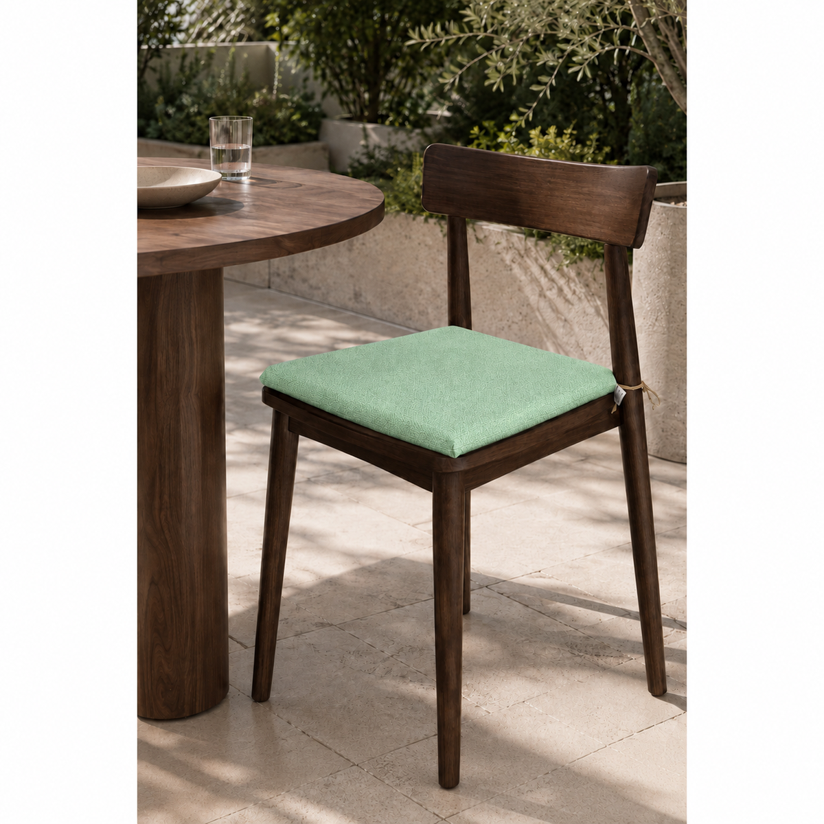 Cuscini copri sedie da cucina antimacchia Sfoderabilii Acquamarina  - Linea Palermo