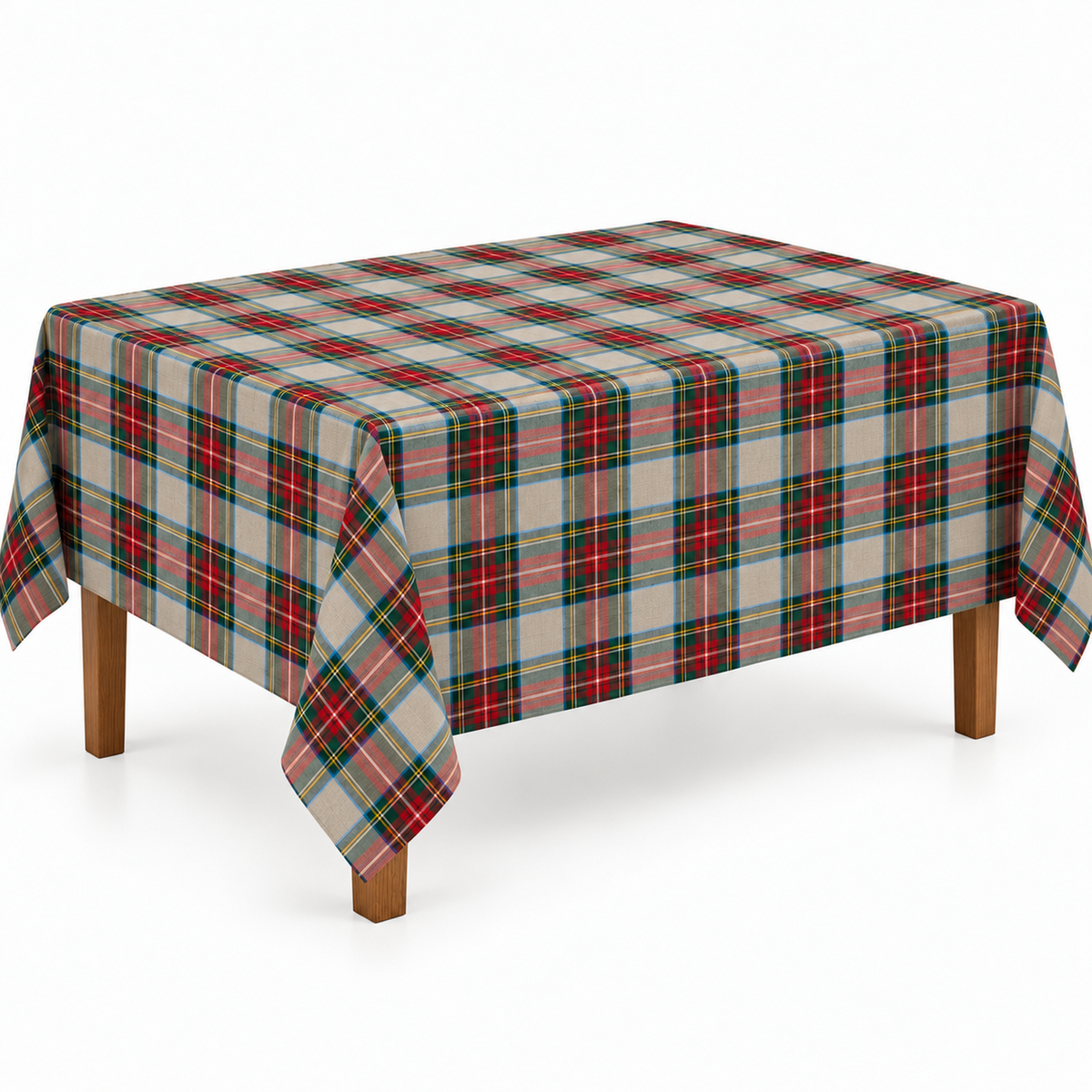Tovaglia per Tavola Edimburgo da 4 a 18 posti - Tartan Beige
