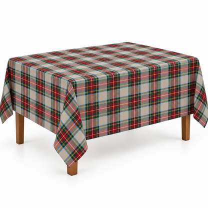 Tovaglia per Tavola Edimburgo da 4 a 18 posti - Tartan Beige