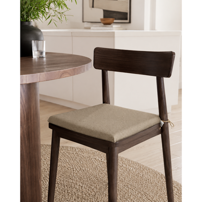 Cuscini copri sedie da cucina antimacchia Sfoderabilii Beige Scuro - Linea Palermo
