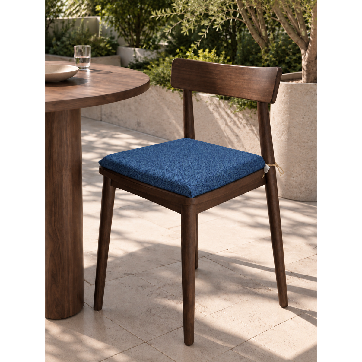 Cuscini copri sedie da cucina antimacchia Sfoderabilii Blu - Linea Palermo