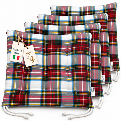 Cuscini copri sedie da cucina Bianco - Linea British