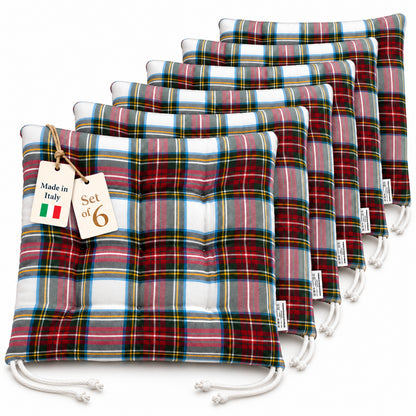 Cuscini copri sedie da cucina Bianco - Linea British
