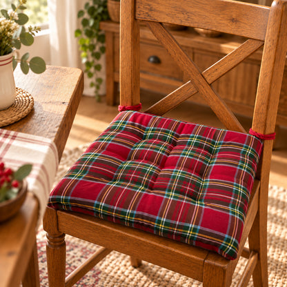 Cuscini copri sedie da cucina Rosso - Linea British